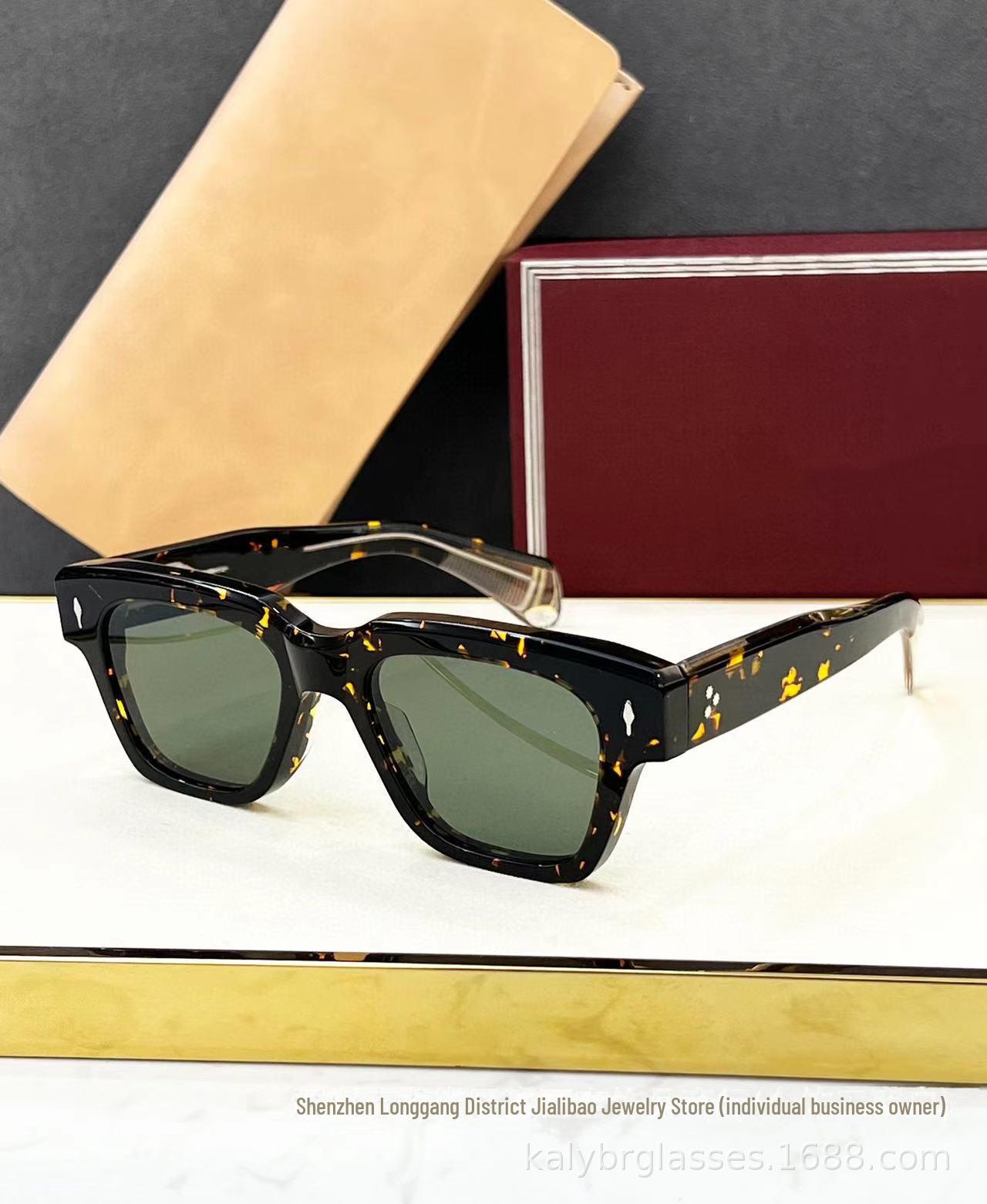 

Солнцезащитные очки JCAQ JMM FELLINI Retro с квадратной металлической оправой класса люкс 51-20-146