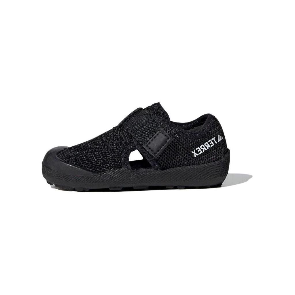 Adidas Captain Toey Fabric Comfortable Versatile Durable Low-Top Walking Shoes Baby Shoes Black ID2435
