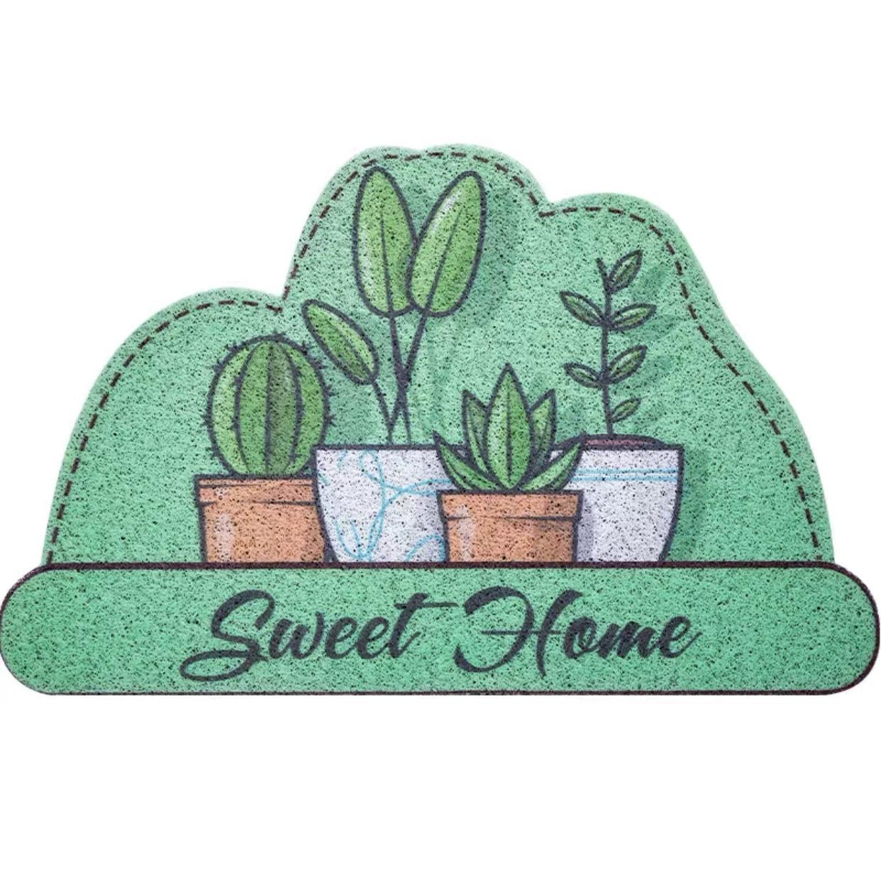 

Ковер придверный петлевой шелковый, мультяшный флокированный, нескользящий коврик для спальни, мягкий абсорбирующий ковер для гостиной 45x75cm