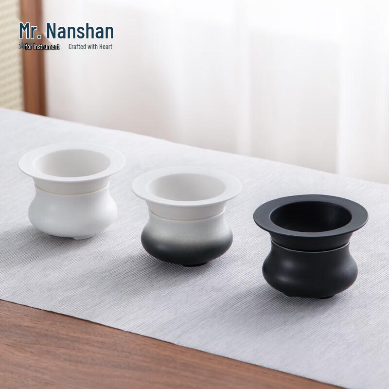 Zen Style White Ceramic Tea Strainer