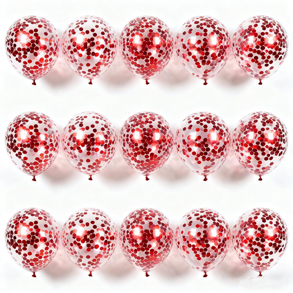 

2g/pc Colorful Confetti Balloons Colorful Glitter Balloon 12inch Aluminum Foil Confetti Transparent Latex Balloon Decoration 2g 20pcs