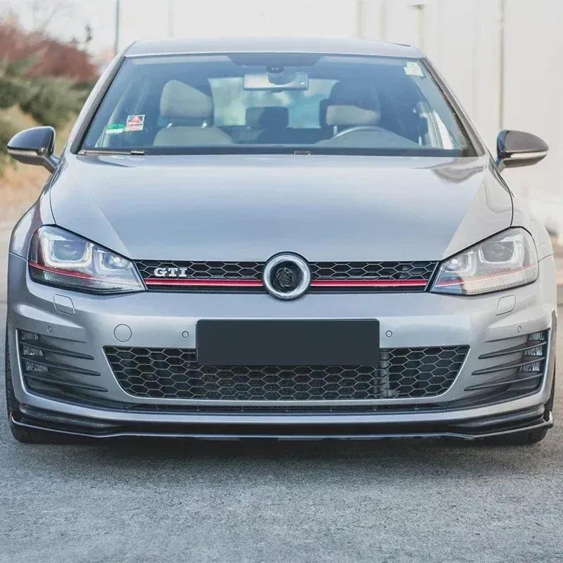 For Volkswagen Golf 7 MK7.5 GTI R Rline 2012-2019 Maxton Style Car Front Bumper Lip Spoiler Splitter Protector Cover Body Kits