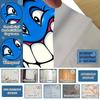 Funny Cartoon Face Trash Bin Sticker Water Block Vivid Expression Recycle Bin Sticker Easy Paste Sun Proof Tough Bin Wrap Decal