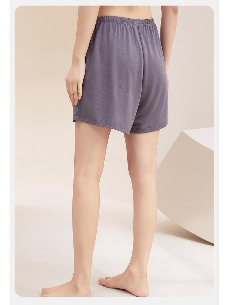 Summer Women's Ice Silk Modal Pajama Shorts - Versatile for Outdoors and Lounging