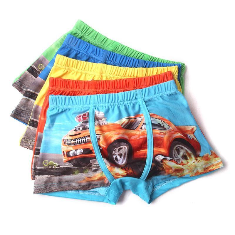 Cartoon Pcs 1 Car Kids Boy Underwear Baby Childrens Boxer Under