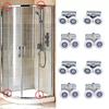 8PCS Glass Sliding Door Roller Shower Door Rollers/Runners/Wheel Top Hanging Wheel Bottom Replacement Wheel 23mm Hardware