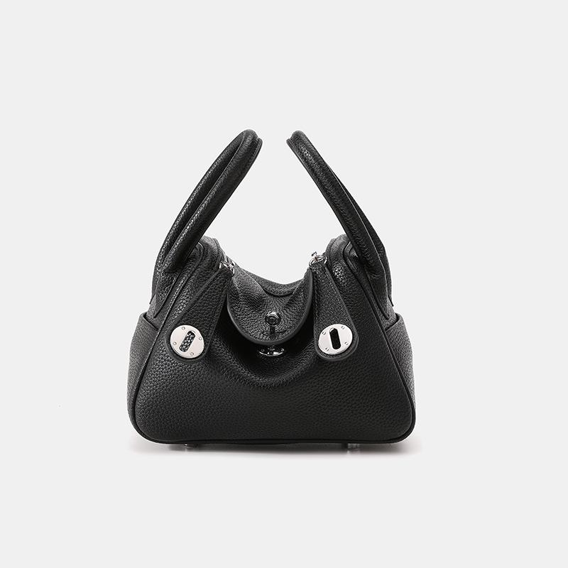 Klasická taška Lindy Zlatá/Stříbrná přezka Velká Crossbody taška přes rameno