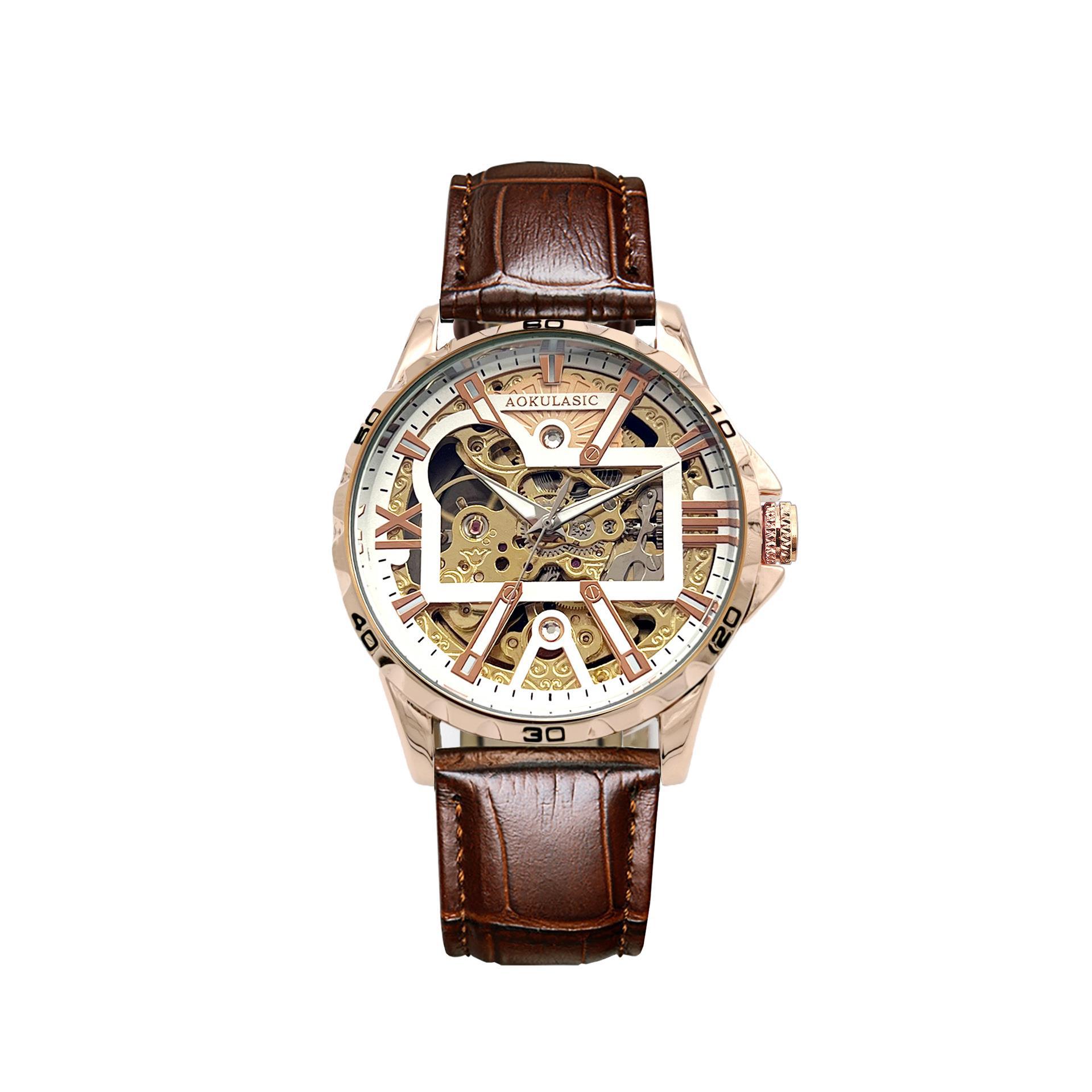 

Полностью автоматические механические часы для мужчин, водонепроницаемые, светящиеся, полые, с турбийоном для мужчин