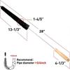 Long Handle Washing Machine Cleaning Brush Metal Design Deep Stain Removal Tool