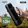 Hals 304 Stainless Steel Thermal Flask - 12h Cold Retention, Large Capacity, Portable Outdoor Travel Water Bottle Thermos