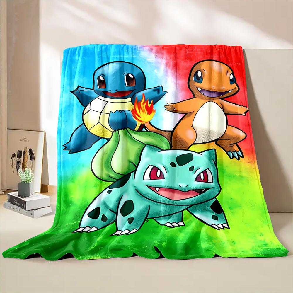 Japanese P0kem0n C-Charizard Cartoon Blanket for Children Sofa Throw Thin Blanket Bedroom Sofa Office All Seasons Gift Potdemiel