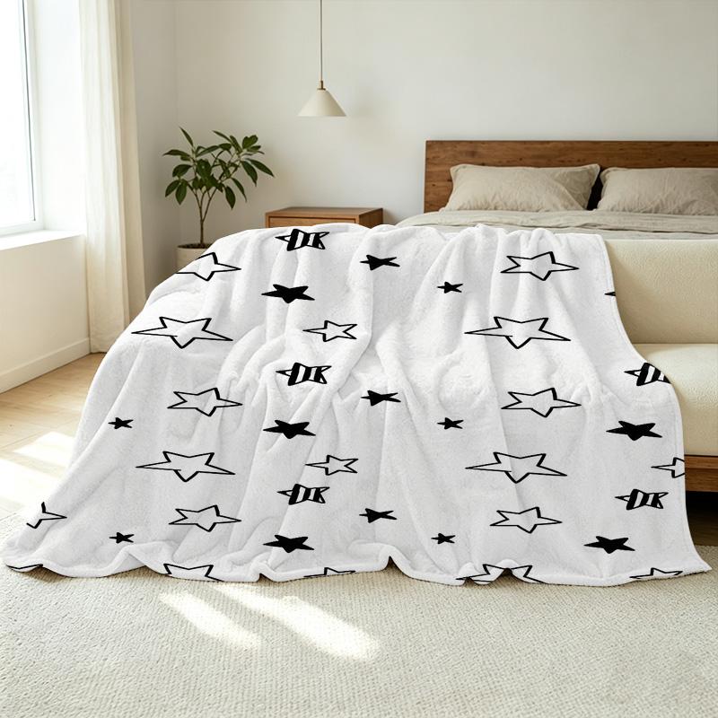 Star Series Soft Fleece Blanket – Breathable Lightweight All-Season Throw, Cozy for Home, Office, Halloween, Christmas & Daily Relax