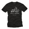 Biker Herren T-Shirt mit individuellem Chopper Herren Rockabilly Motorrad Shirt Unisex T-Shirt