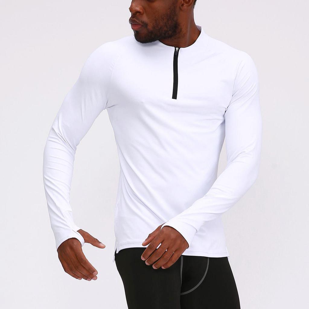 Men's Long Sleeve Quick-Dry Compression Sportswear for Running & Basketball