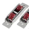 4 Pcs Push Pull Window Pulley Stainless Steel Hardware Rollers Nylon for Bedroom