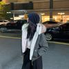 Year cotton clothes women's winter pie overcome American retro mountain carving fur collar loose thickened short tooling jacket