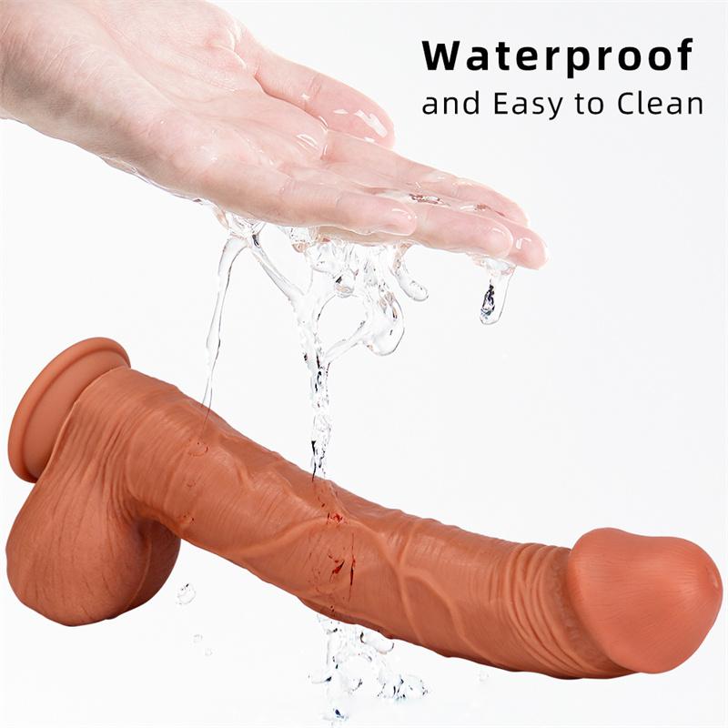 Kvinnelig dobbeltlags silikon Super lang penis Big Mac Simuleringsdildo Super tykk Super Big Dildo