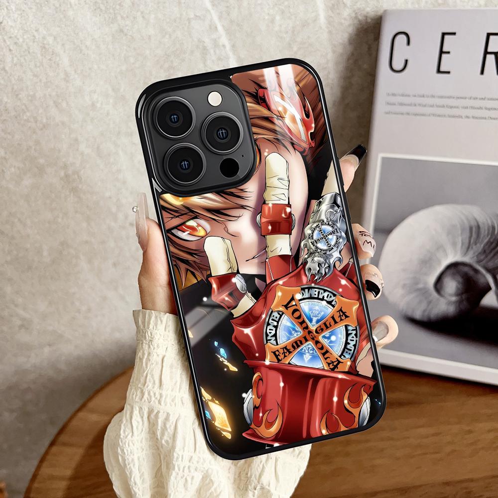 Katekyo Hitman Reborn Phone Case For iPhone 16 15 14 13 12 11 Pro Xs Max Mini Plus Antislip Shockproof Hard Funda