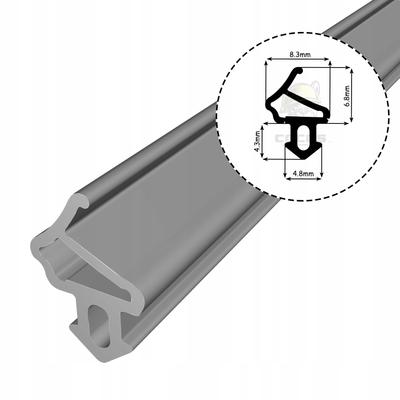 Seal for PVC Windows S-1172 ALUPLAST GRAY 1m