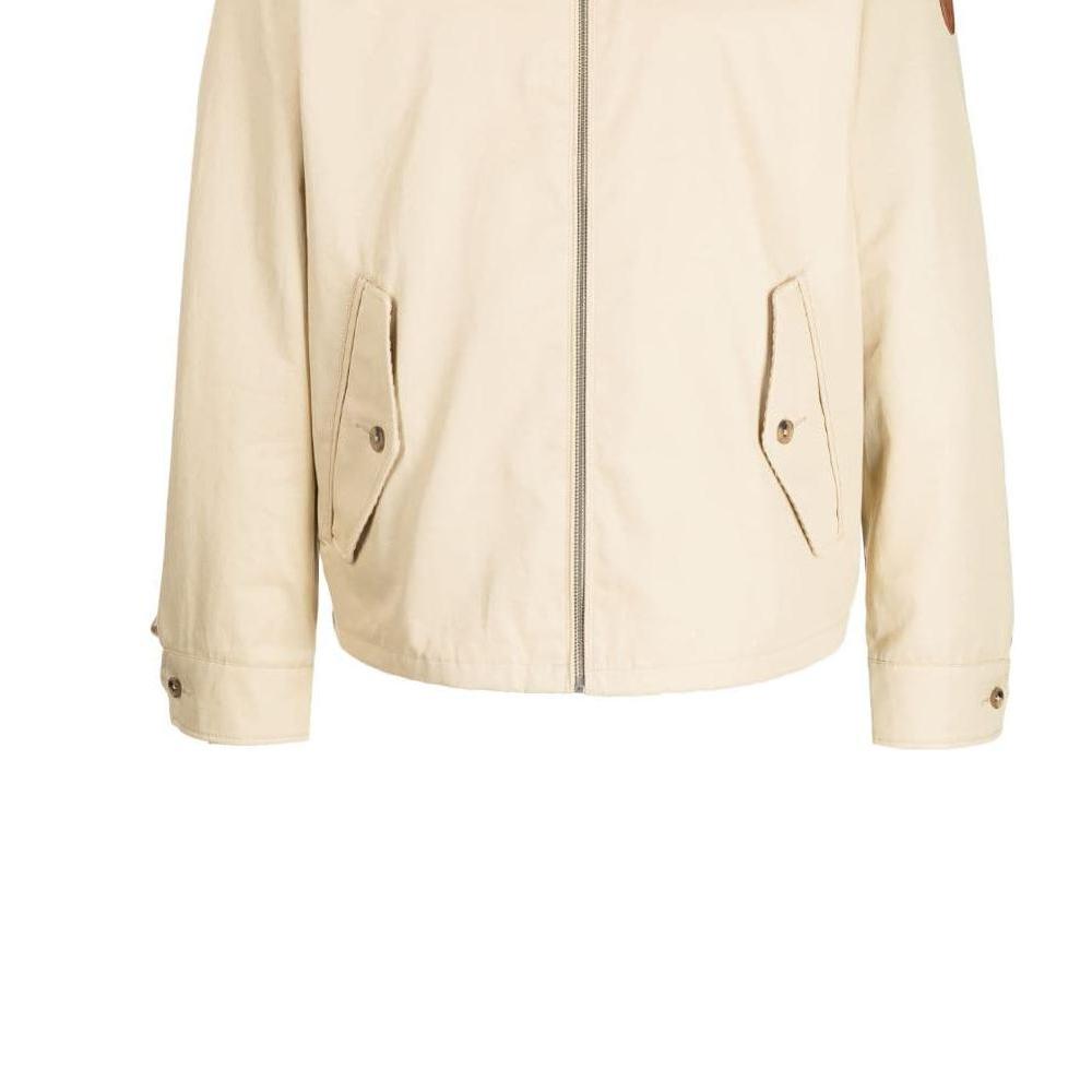 Polo Ralph Lauren Solid Color High Neck Zip Jacket Men Jackets Beige 710869062-001