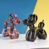 Water Transfer Balloon Dog Sculpture Resin Craft Decorative Piece for Bedroom, Living Room, and Study with Trendy Style