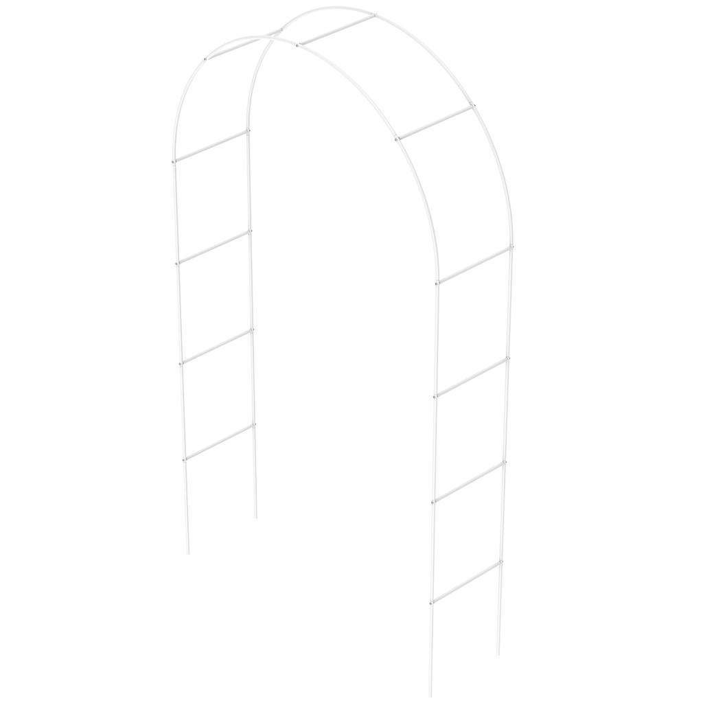 Wedding Arch Metal Garden Arch 240x140x37cm Large Climbing Plants Trellis Balloon Arches Backdrop Stand for Outdoor Garden Party