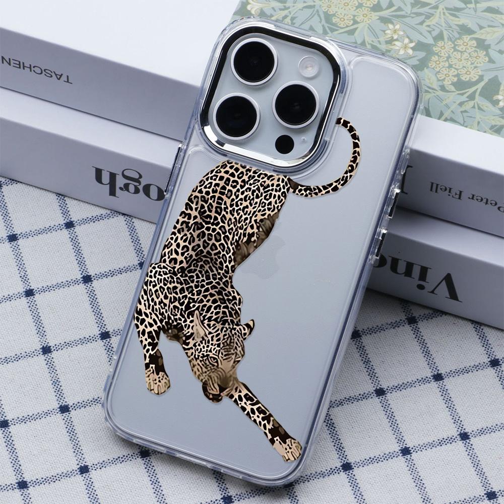 Mighty Leopard Phone Case For iPhone 17 Air 16 Pro Max 15 14 Plus 13 12 11 17E 16E Shockproof Silicone Back Cover