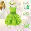 Children's Tinker Bell Fairy Princess Dress Polyester Fiber Fabric Perfect For Kids' Halloween Cosplay 80-150cm