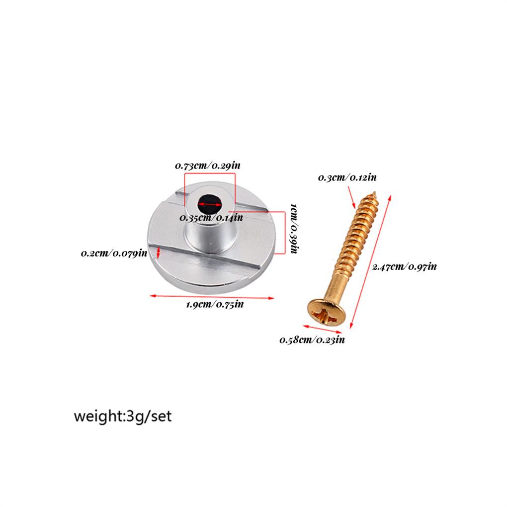 Gitarrenbass Aluminiumlegierung Saitenniederhalter Saiteninstrument Universalhalter mit Schrauben Ersatzteil Spieler