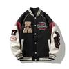 Trendige Marke Baseballuniform Herren Retro Amerikanische Jacke Locker Übergröße Paar Winter Baumwolle Baseball Herrenjacke