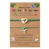 Mother Day Bracelet Dinosaur Element Handmade Heart Pendants Adjustable Size Women Wristband Meaningful