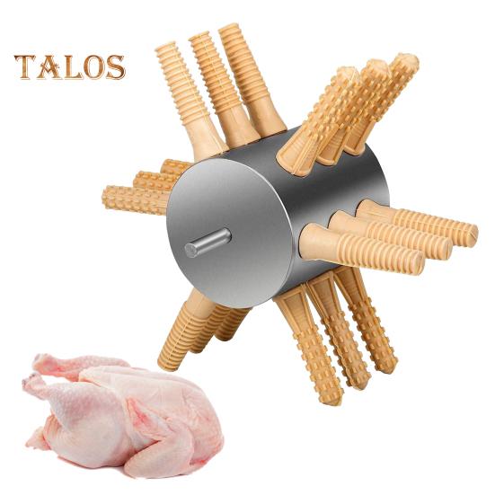 Chicken Plucker Poultry Plucking Machine Stainless Steel Feather Plucker with Rubber Fingers Easy Safe Poultry Defeathering Tool