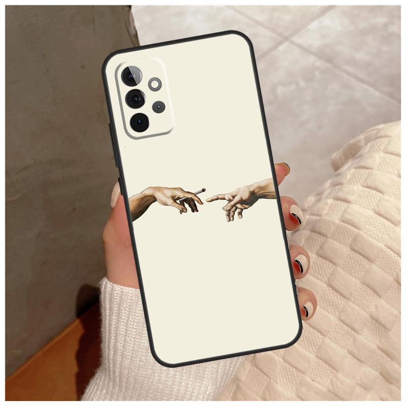 

Grime Michelangelo Creation Of Adam For Samsung Galaxy A12 A32 A52 A22 A16 A26 A36 A56 A06 A55 A35 A15 A54 A34 A14 A13 A53 Case Samsung A35