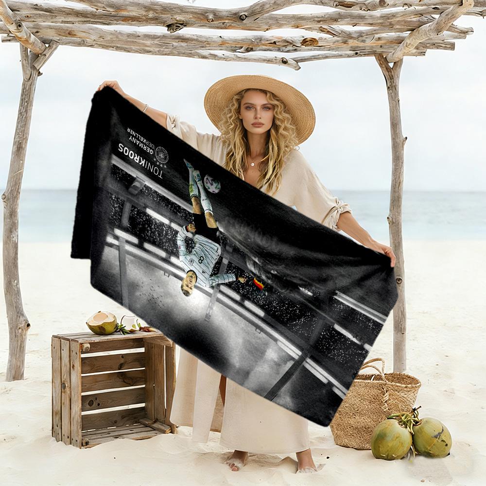 Goalkeeper Action Beach Towel Super Soft & Absorbent Comfortable Lightweight Perfect for Traveling Yoga Camping and Swimming