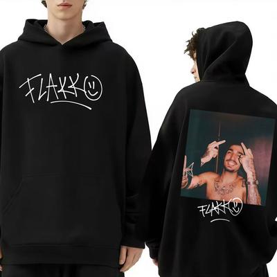 Rapper RELS B Skinny Flakk 2025 Tour Merch  Hoodies Men Women Fashion Hip-hop Sweatshirts Winter Loose Vintage Casual Pullovers