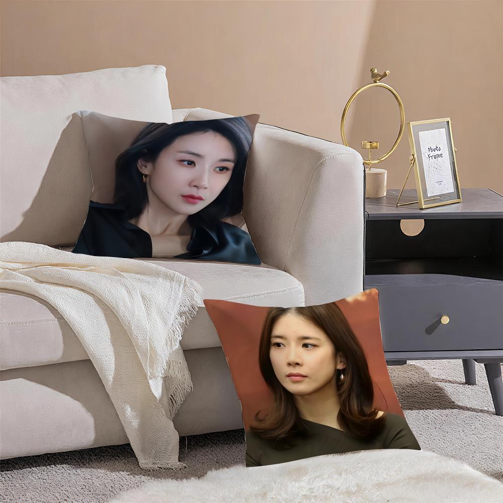 Actor Elegant LLee Bo Young Cushion Cover Throw Pillow Cover Hidden Button Durable Polyester Chair Cushion