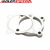 2.5'' 4 Bolt Turbo Discharge Downpipe Exhaust Flange+Gasket For T3 50AR T3/T4 T3