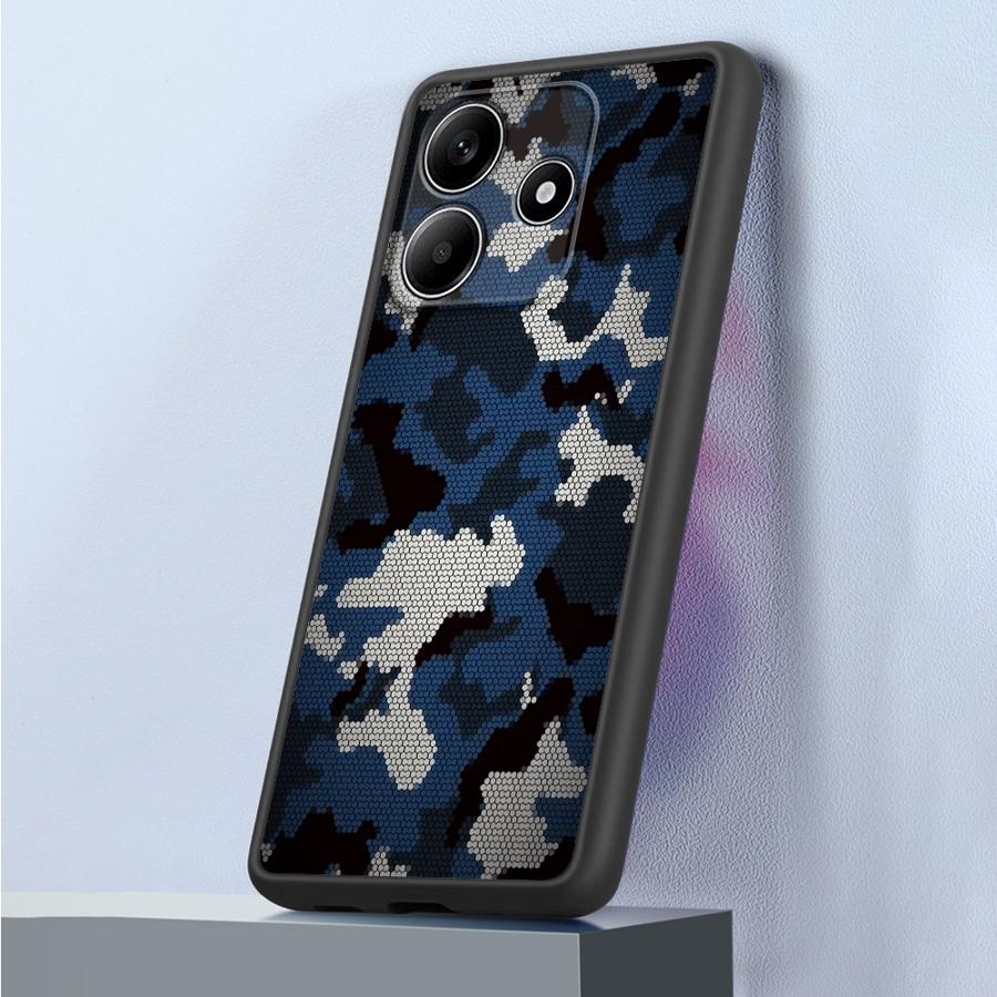 

Funda Back Phone Cover Case for Xiaomi Redmi Note 14 12 9S 13 Pro Plus 11 14C 10 A4 13C Retro Camouflage Design Redmi Note 13 Pro 5G