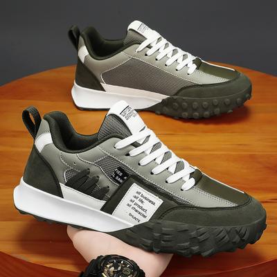 Mens Casual Sneakers Breathable Trend Skateboard Shoes Thick Bottom Comfy Soft Running Shoes Tenis Masculino Footwear Male