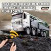 Huina1381 Vodní tryska Zvuk Světlo Domíchávač betonu Slitina Elektrické Dálkové Ovládání Inženýrské Auto Model Rypadla Chlapecká Hračka Dětský Dárek