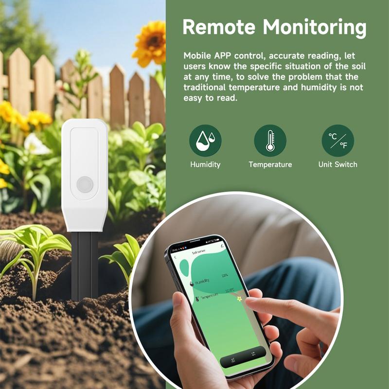 Tuya Smart WiFi Soil Tester Temperature and Humidity Meter Thermo Hygrometer Garden Automation Irrigation Detector SmartLife APP