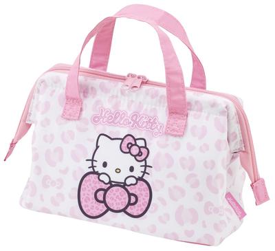 Lunch Clasp Sanrio Hello Kitty Leopard Bag, Insulated, Closure, Women's, Print, Pink, KGA1-A