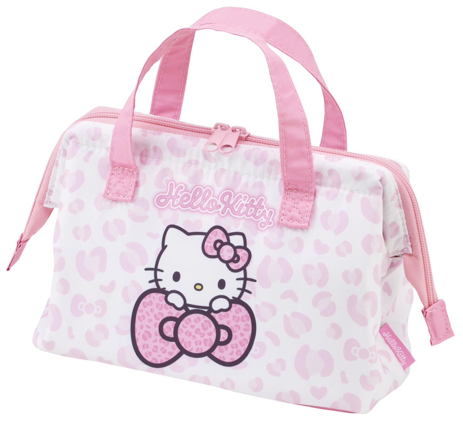 Ланч-бокс для скейтера Sanrio Hello Kitty Леопардовая сумка, Термоизолированный, Застежка, Женский, Принт, Розовый, KGA1-A