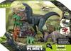 Dinosaur Figures Set Dinosaurs Trees Light Sound For Children