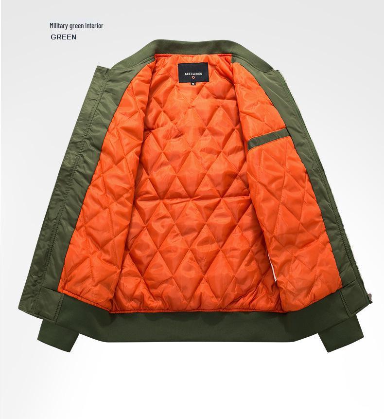 Men's Plus Size Cotton Jacket - Autumn/Winter MA Aviator Style (6XL)