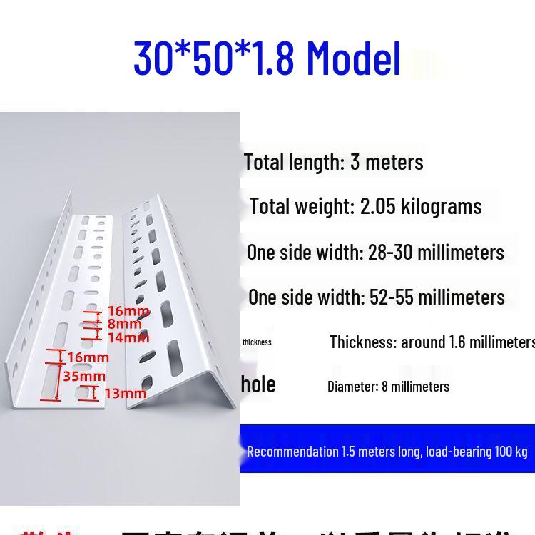 Adjustable Stainless Steel Angle Iron Shelf Rack