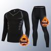 OEING Men's Fleece-Lined Thermal Underwear Set