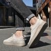 Fashion Summer New Elastic Outdoor Shoes Breathable Mens Sneakers Man Casual Walking Flats Shoes Skateboard Footwear Durable Work Shoes
