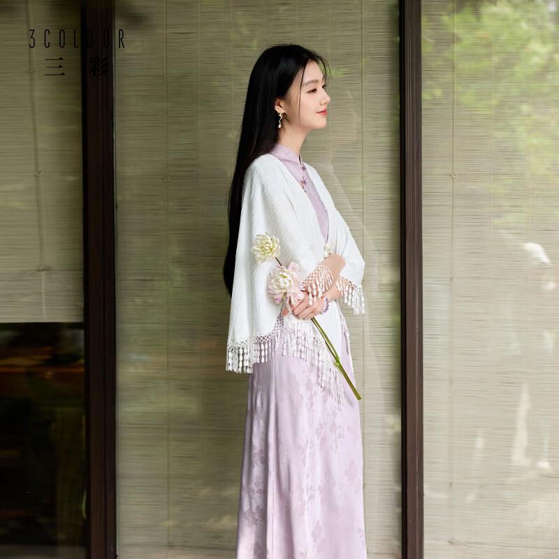 Sancai New Chinese Style Jacquard A-line Long Dress M