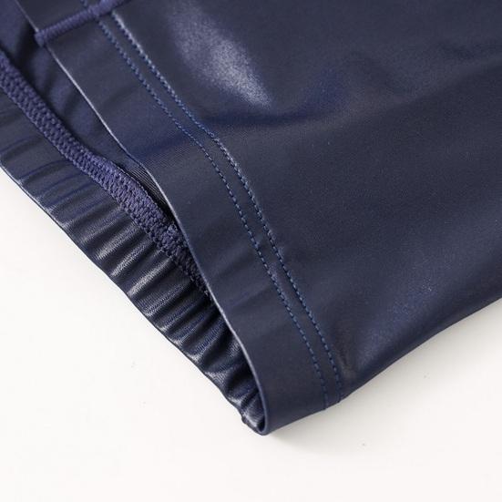 Men Boxer Underwear Elastic Mid-rise Tight Cut High Elasticity Shorts Panties Solid Color U-Convex Breathable Panties